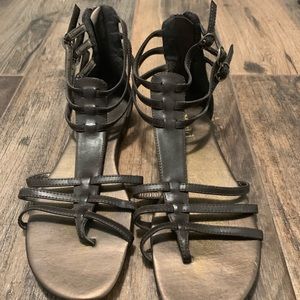Brown/Copper Mudd branded Gladiator Sandals